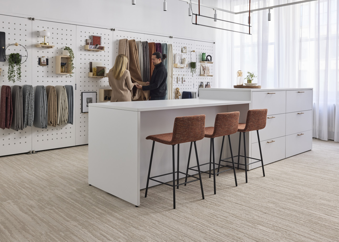 Preview of AIS NY Showroom, CMF Center, Itzee Stool, L Series Storage