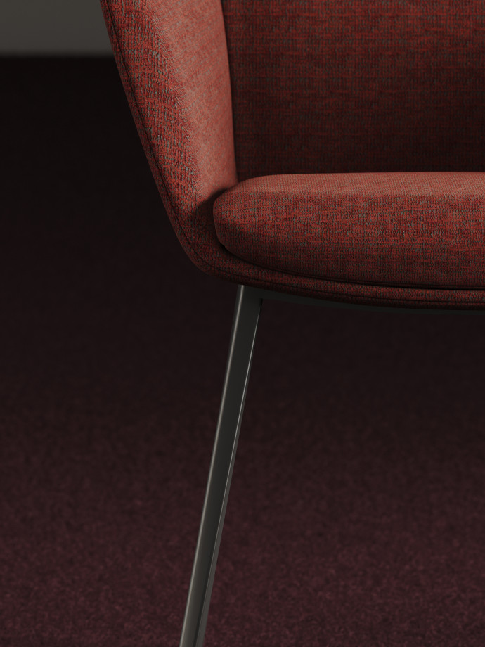 Preview of Ardyn, Low-back, 4-leg Metal base, Detail
