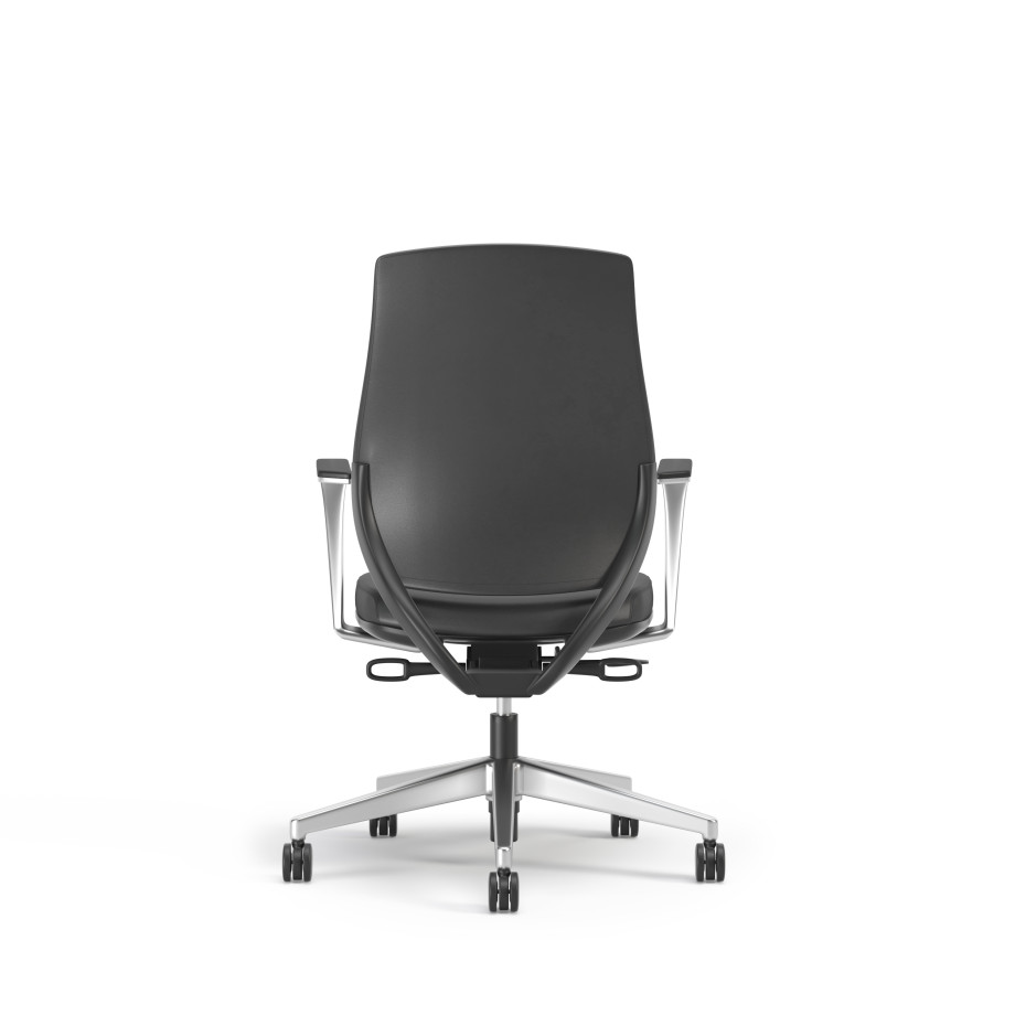 Preview of Auburn Conference Chair, Black, Back View