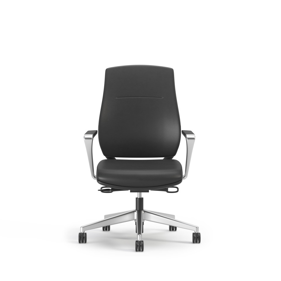 Preview of Auburn Conference Chair, Black, Front View