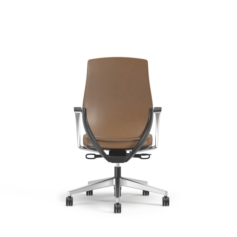 Preview of Auburn Conference Chair, Caramel, Back View