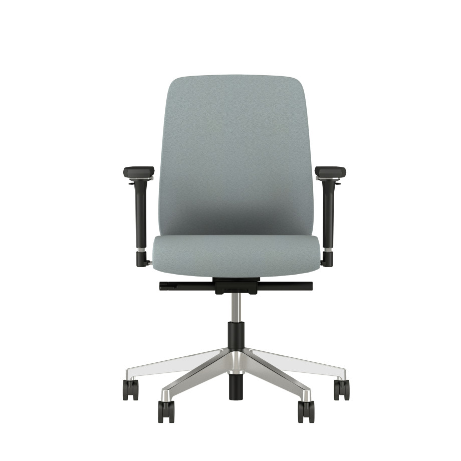 Preview of Bolton Midback Fully Upholstered with 4D arms, front view