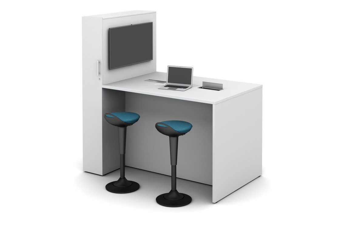 Calibrate Conference Panel End with locker incorporated with standing ...