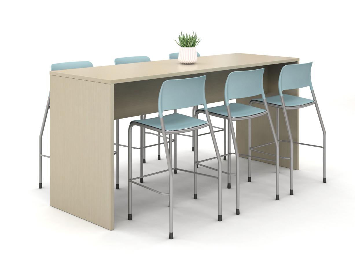 Preview of Calibrate End Panel Table at Standing Height with Pierce Stool