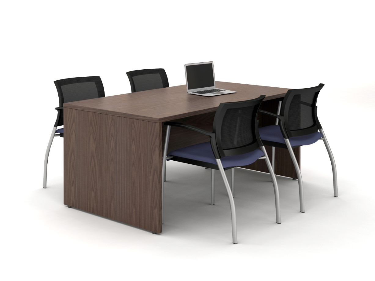 Preview of Calibrate Series Flush End Panel Conference Table, 72 x 36”, no power