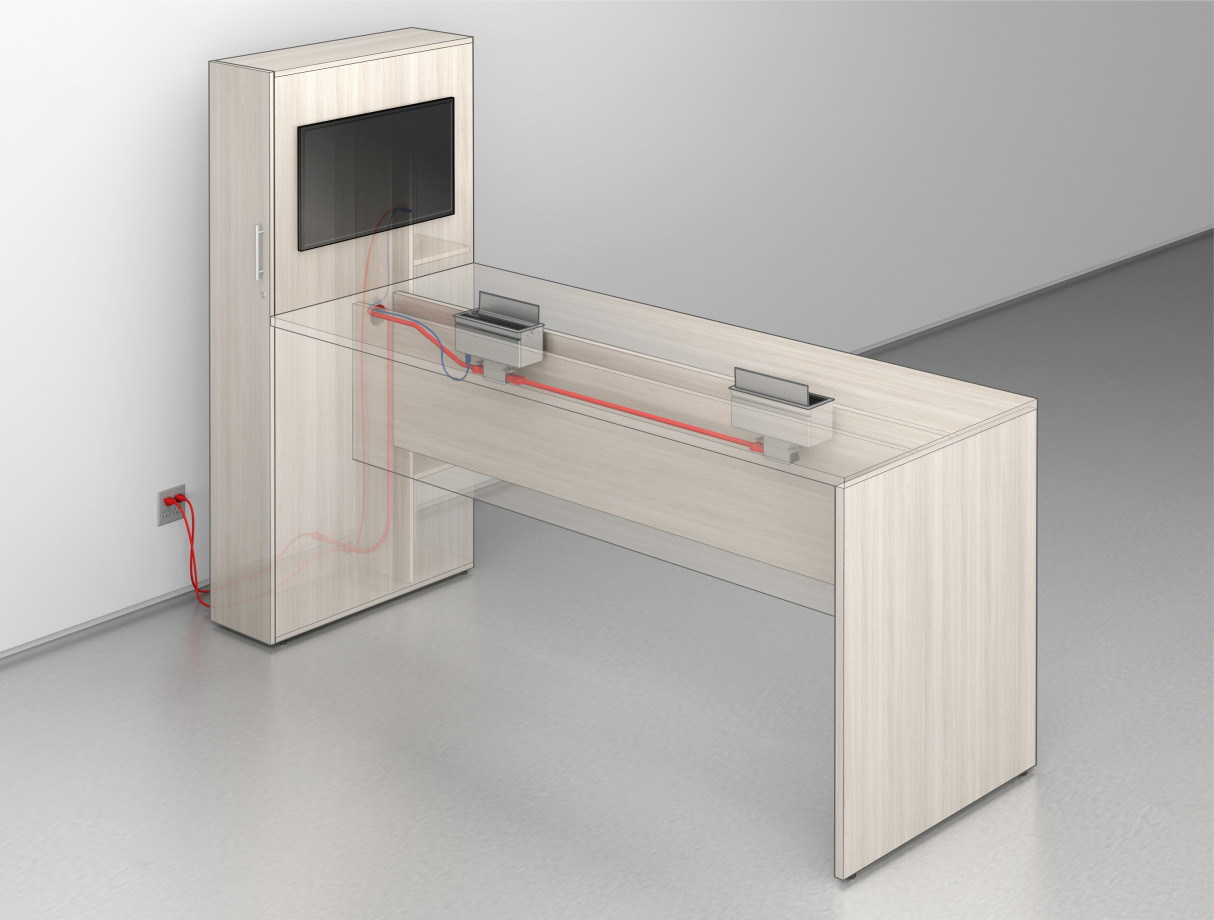 Preview of Calibrate Conferencing with Locker End Interior Power Detail