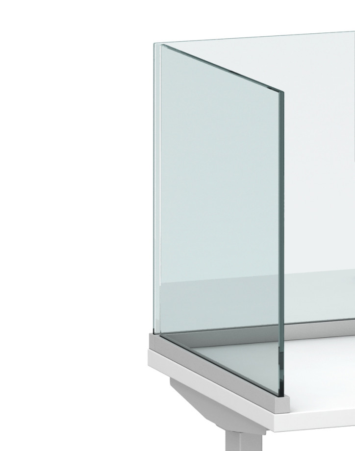 Preview of Channel Screen Surface Mount with Glass Detailed View