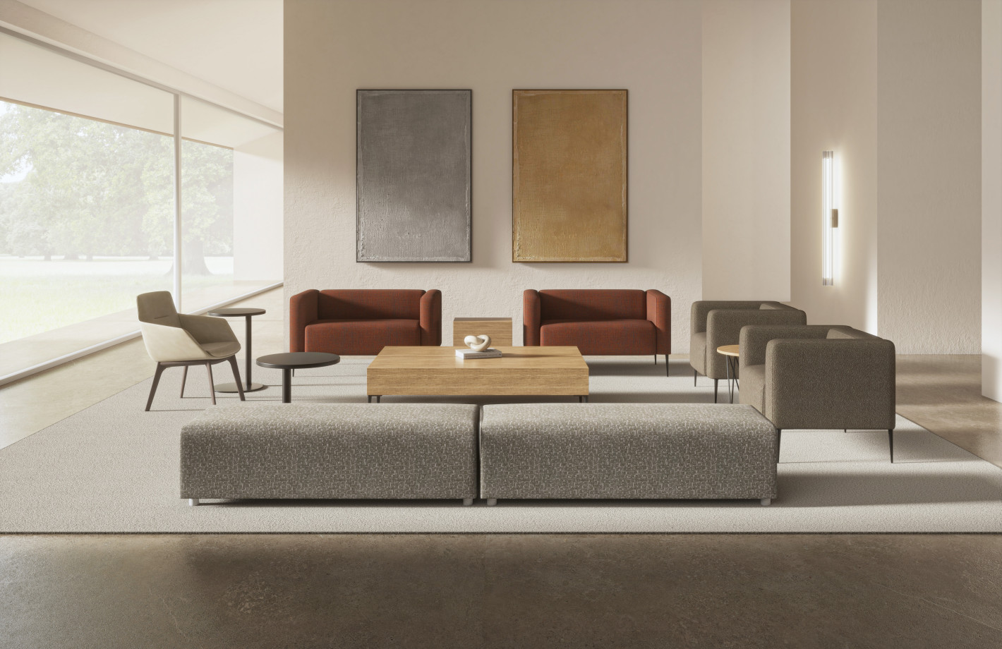 Preview of Chic Family, Side Table, Coffee Table, 2 Seater, Chic Occasional Table, Club Chair, Ardyn Wood Leg, Delago Side Table