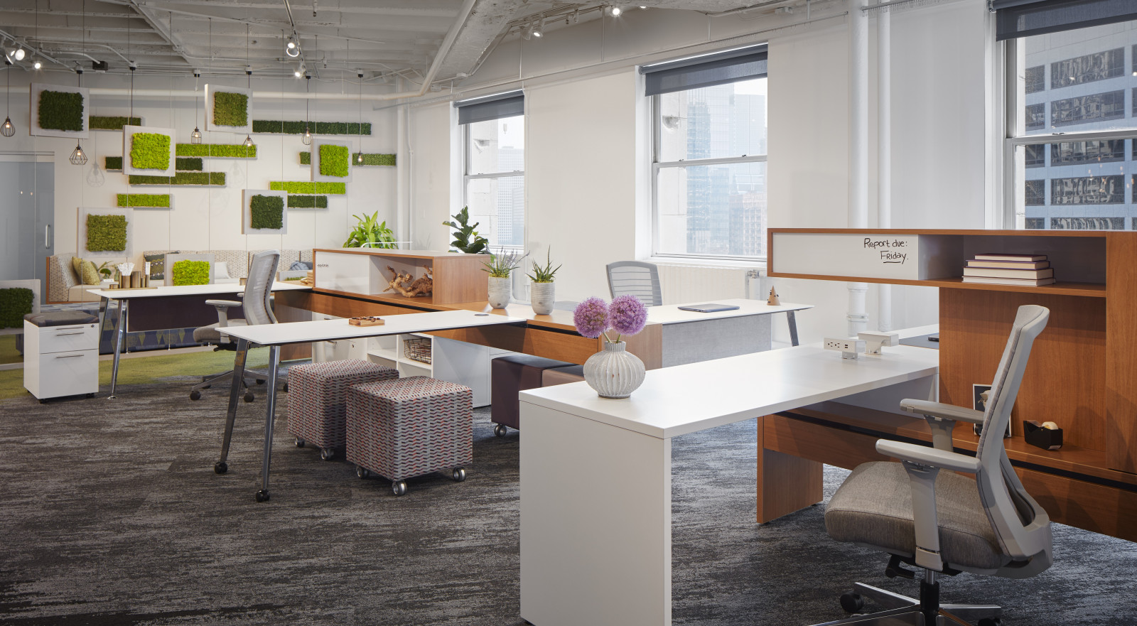 Preview of NeoCon 18 Chicago Showroom, Calibrate Community with Natick Seating and Volker Cubes