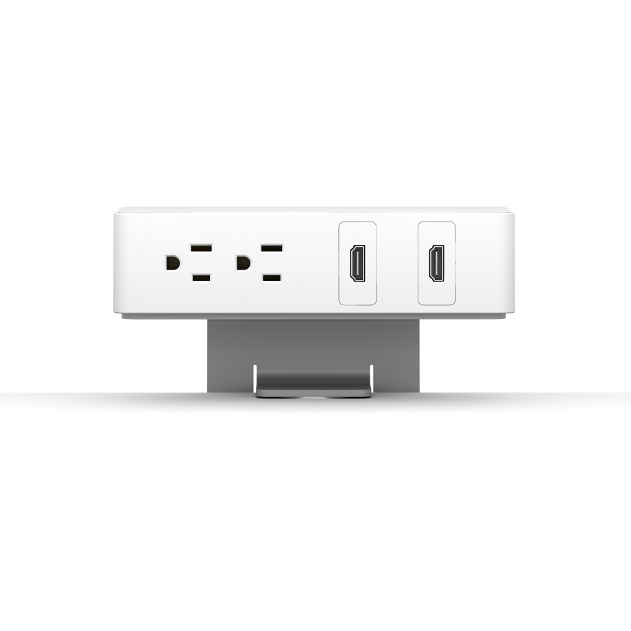 Preview of Ashely 202 Clamp-on Dual Power and HDMI, Silver Trim