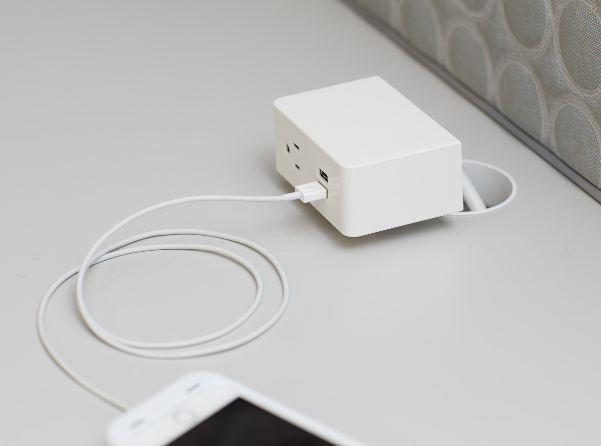 Preview of Ashley Uno Desktop Mounted Powerand USB Worksurface Access View