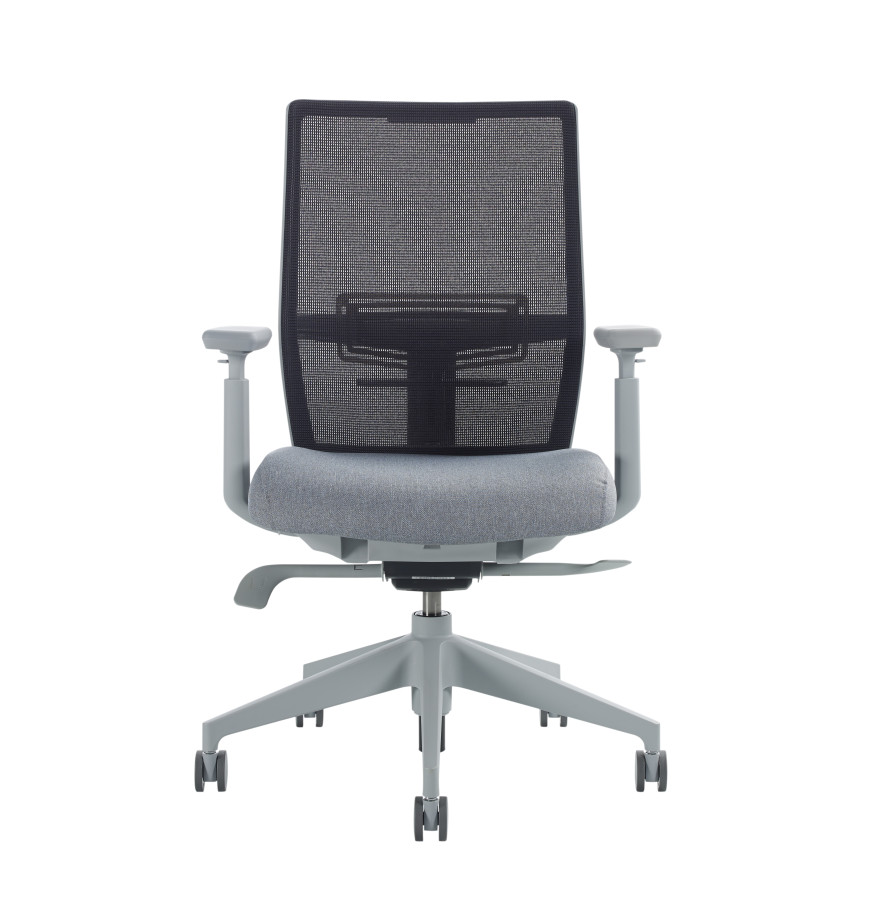 Preview of Devens with Grey Base, Black Mesh and Standard Grey Front View