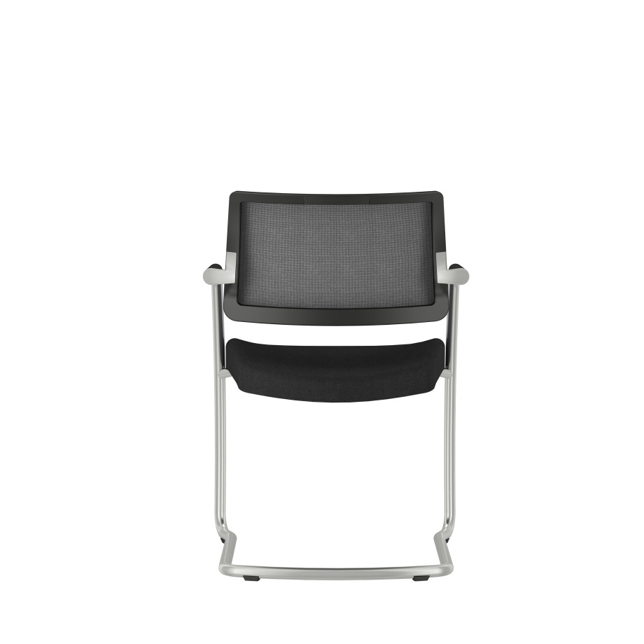 Preview of Devens Side Chair in Express Black, backview