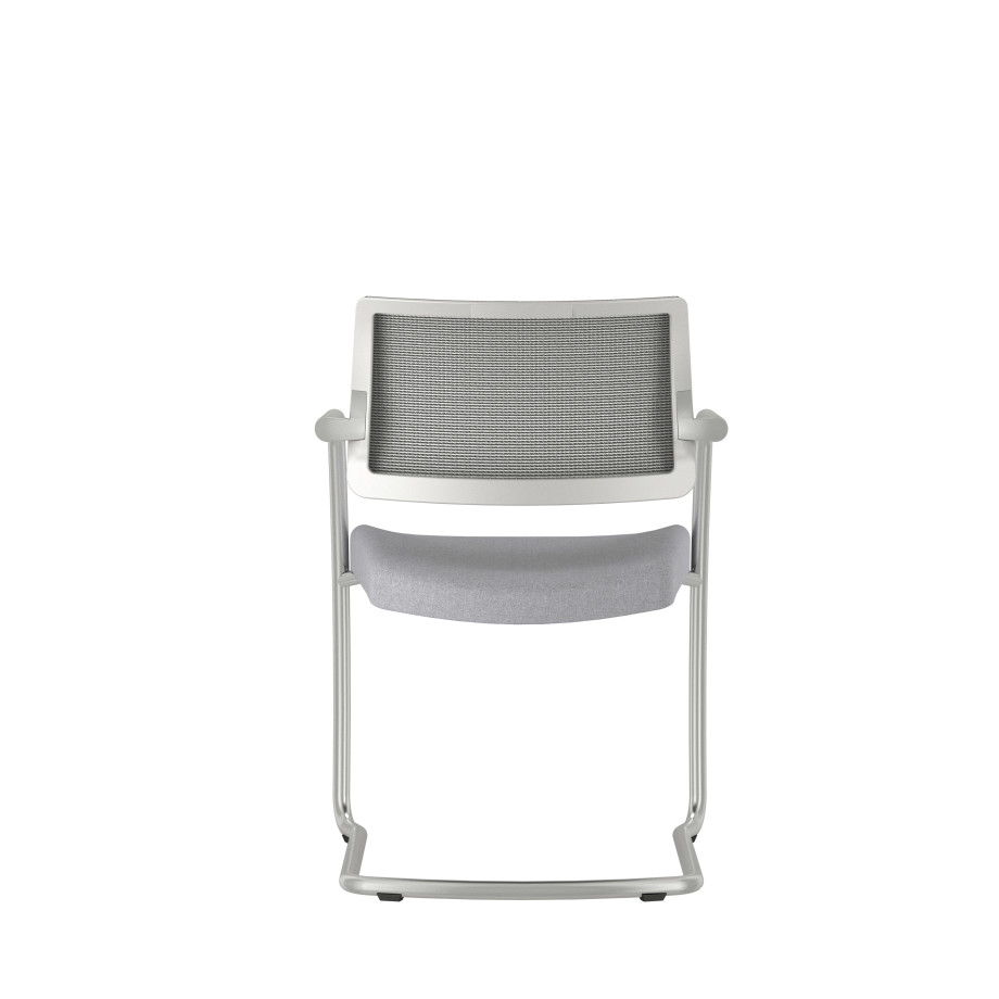 Preview of Devens Side Chair in Express Grey, Back View