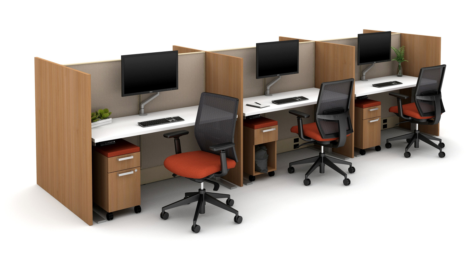 Preview of Divi with Gallery Panels, Devens Seating and Calibrate Peds and Cubby Ped