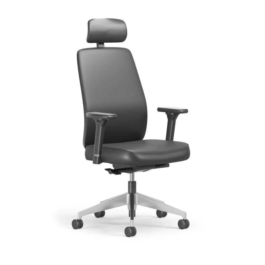 Preview of Bolton Executive, Task Chair, Leather, 3/4 View