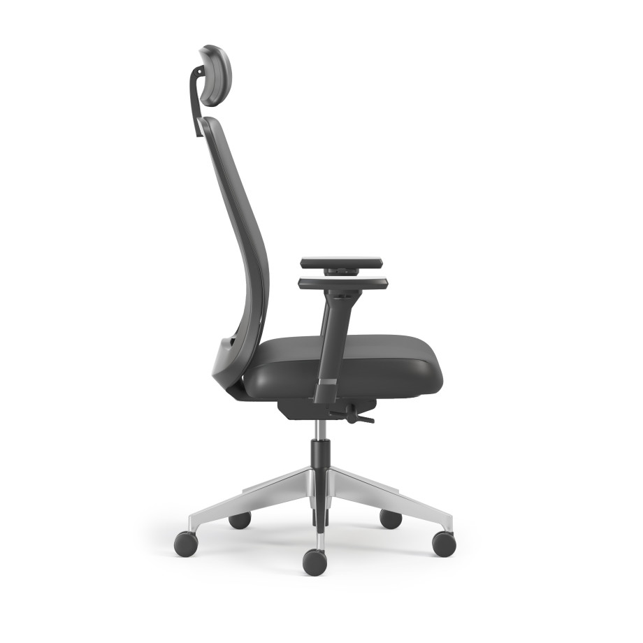 Preview of Bolton Executive, Task Chair, Leather, Side View