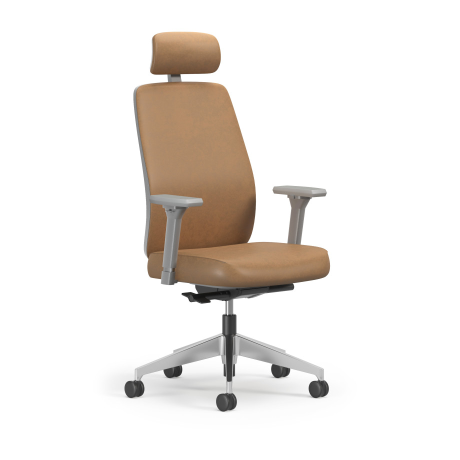 Preview of Bolton Executive, Task Chair, Leather, 3/4 View