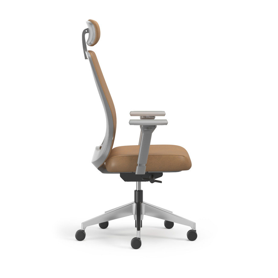 Preview of Bolton Executive, Task Chair, Leather, Side View