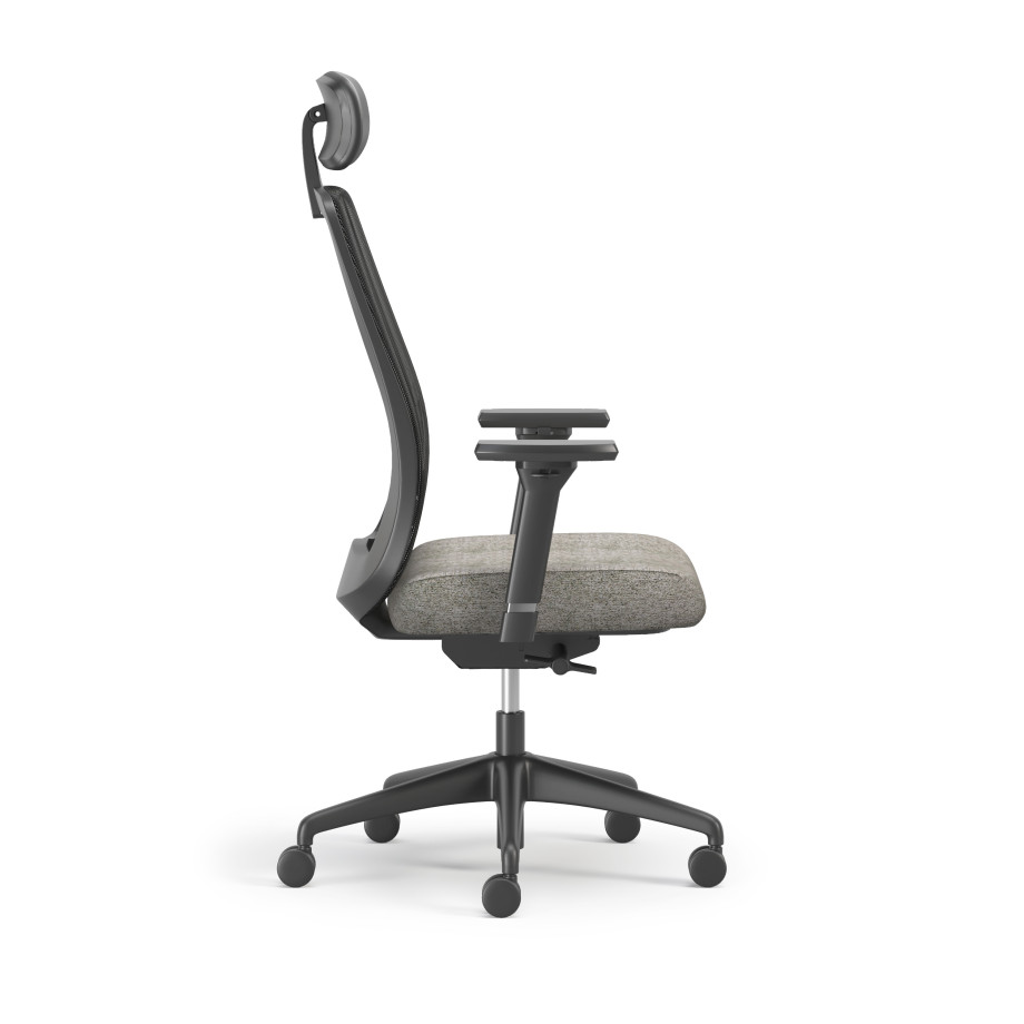 Preview of Bolton Executive, Task Chair, Mesh, Lumbar, Side View