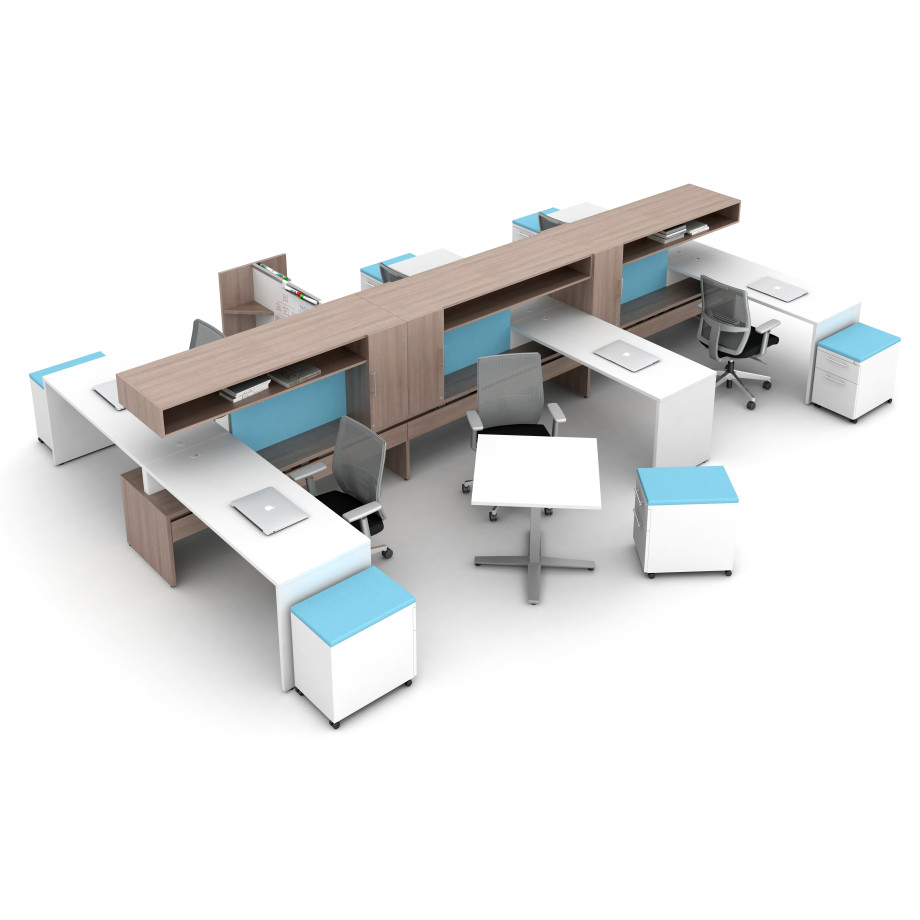 Preview of Calibrate Community Open Plan Workstations with High Bridge