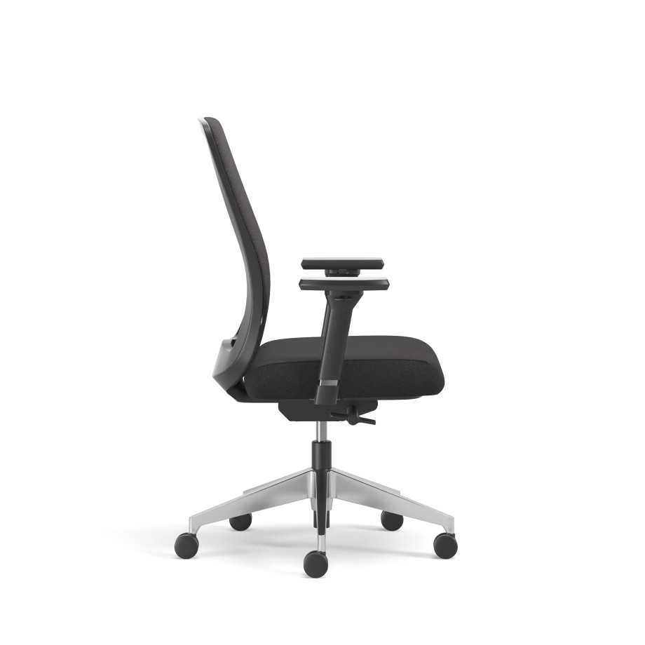 Preview of Bolton, High-Back, Task Chair, Upholstered, Side View