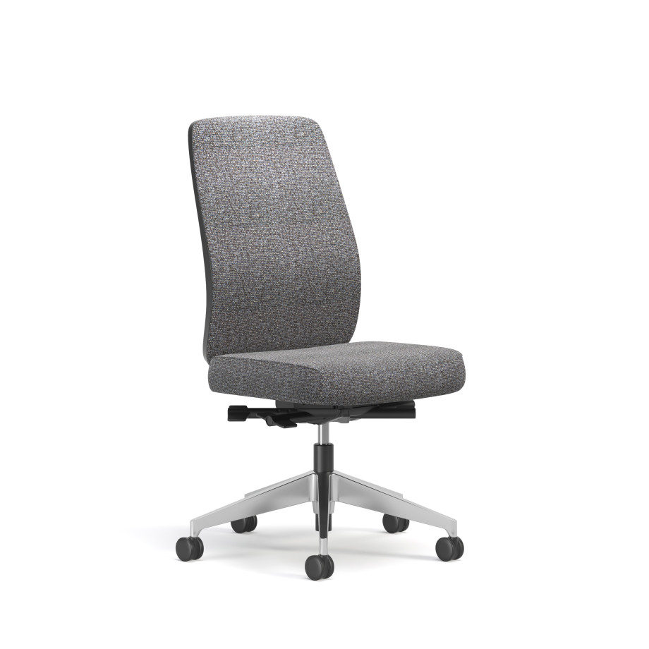 Preview of Bolton, High-Back, Task Chair, Upholstered, No Arms, 3/4 View