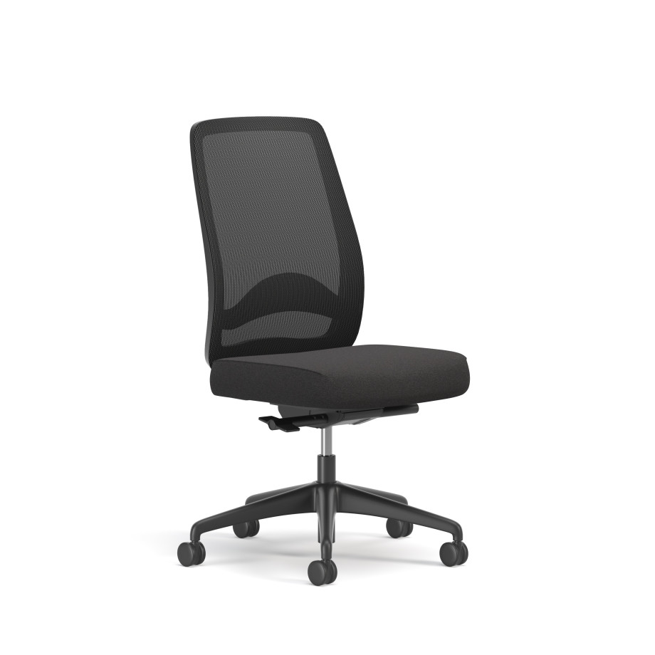 Preview of Bolton, High-Back, Task Chair, Lumbar, No Arms, 3/4 View