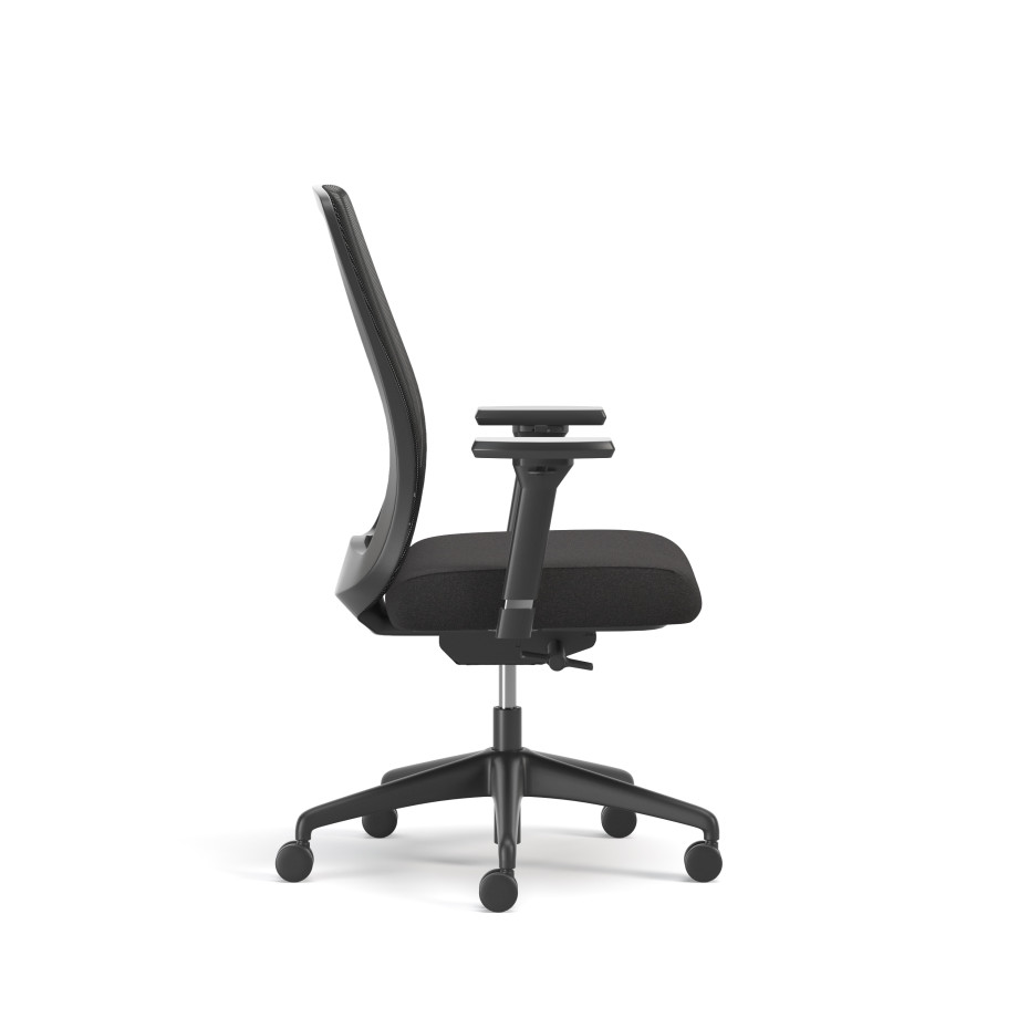 Preview of Bolton, High-Back, Task Chair, Mesh, Lumbar, Side View
