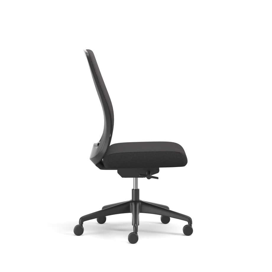Preview of Bolton, High-Back, Task Chair, Upholstered, No Arms, Side View