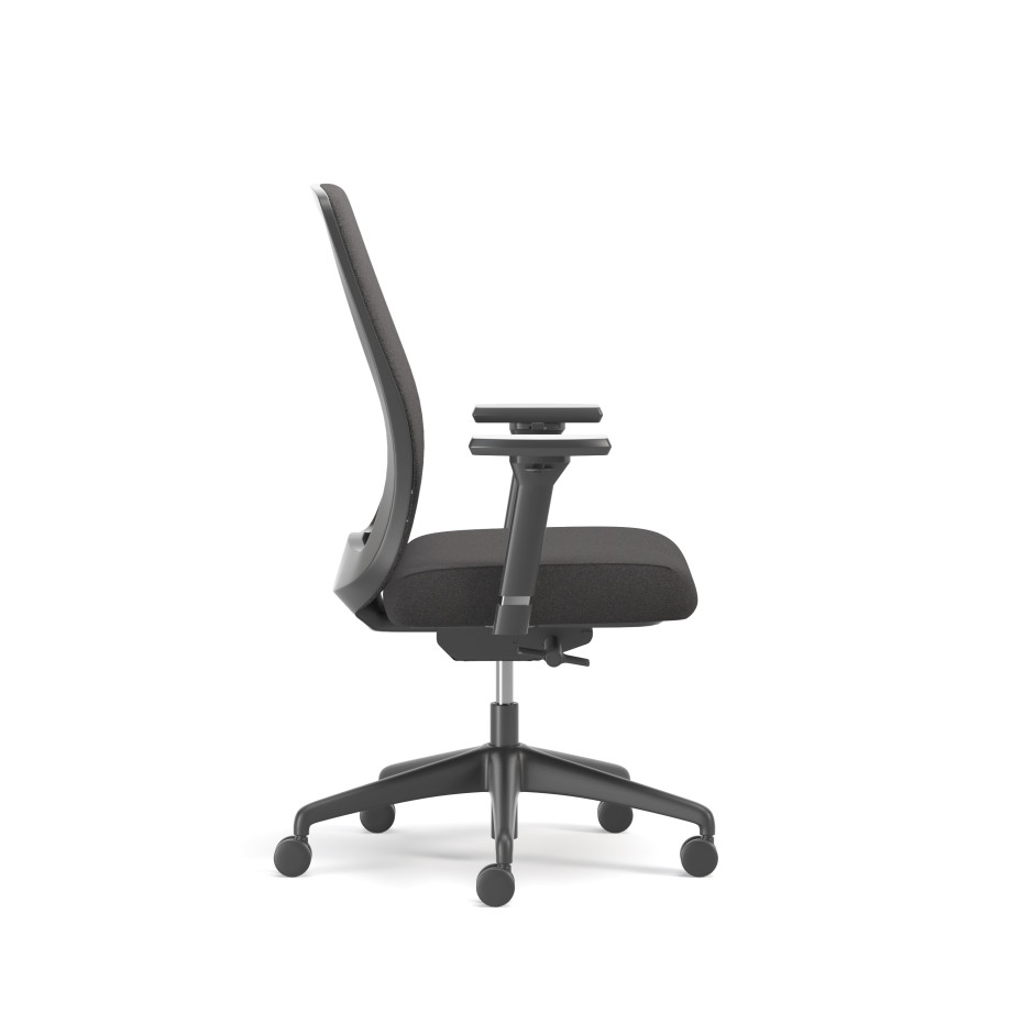 Preview of Bolton, High-Back, Task Chair, Upholstered, Side View