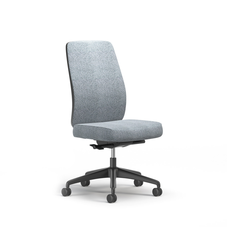 Preview of Bolton, Task Chair, High Back, Upholstered, No Arms, 3/4 View