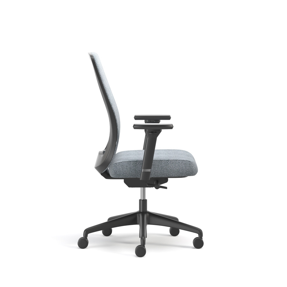 Preview of Bolton, Task Chair, High Back, Upholstered, Side View