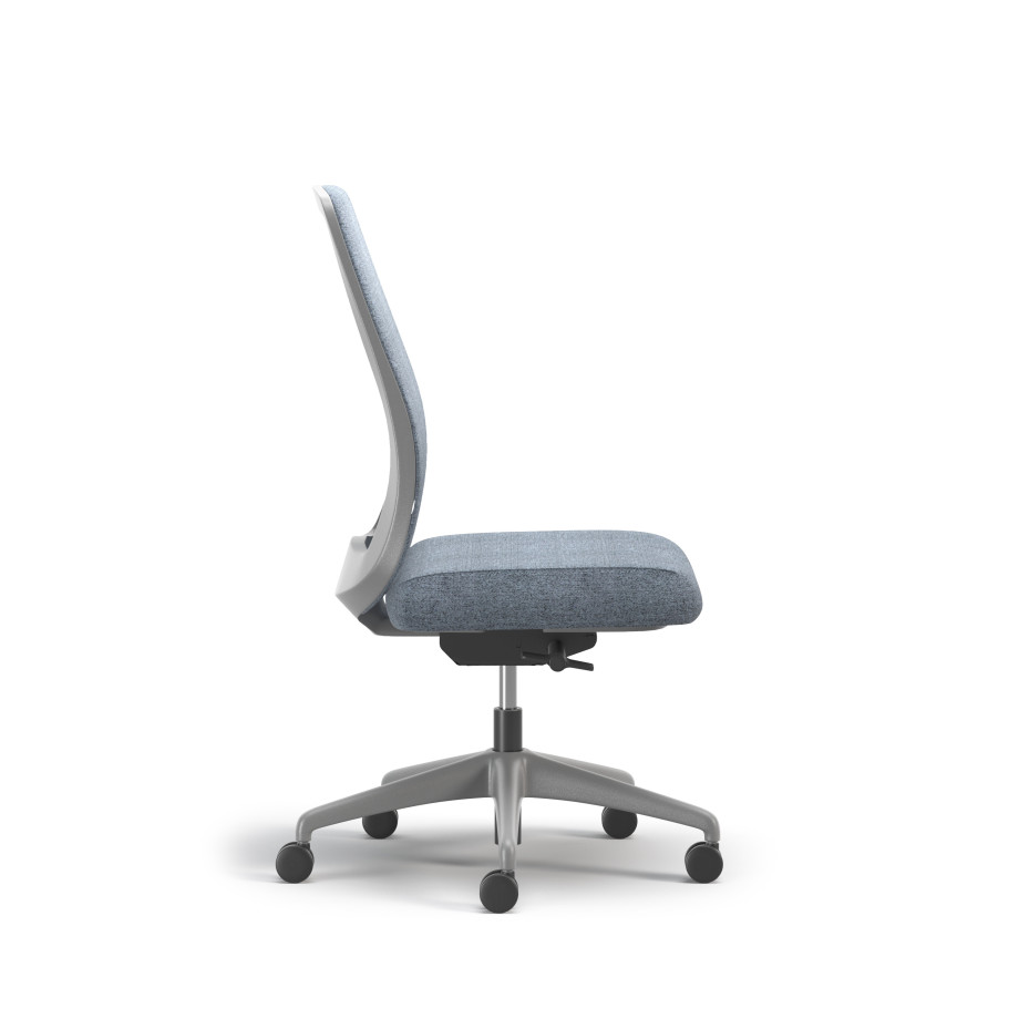Preview of Bolton, Task Chair, High-Back, Upholstered, No Arms, Side View