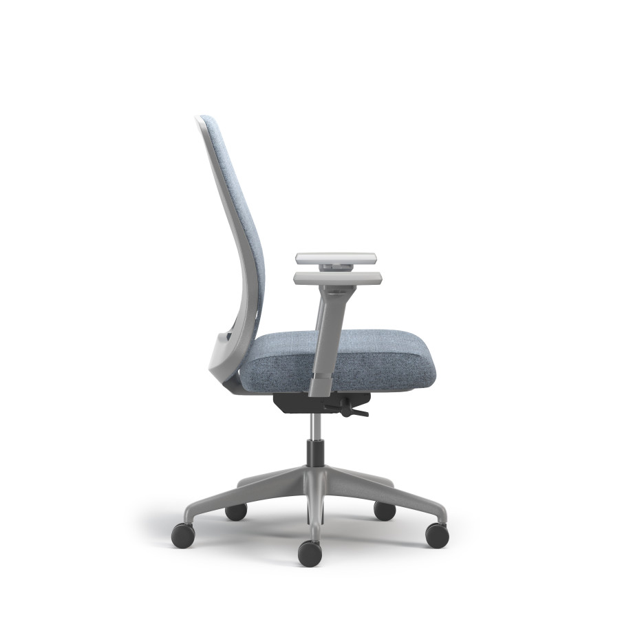 Preview of Bolton, Task Chair, High-Back, Upholstered, Side View