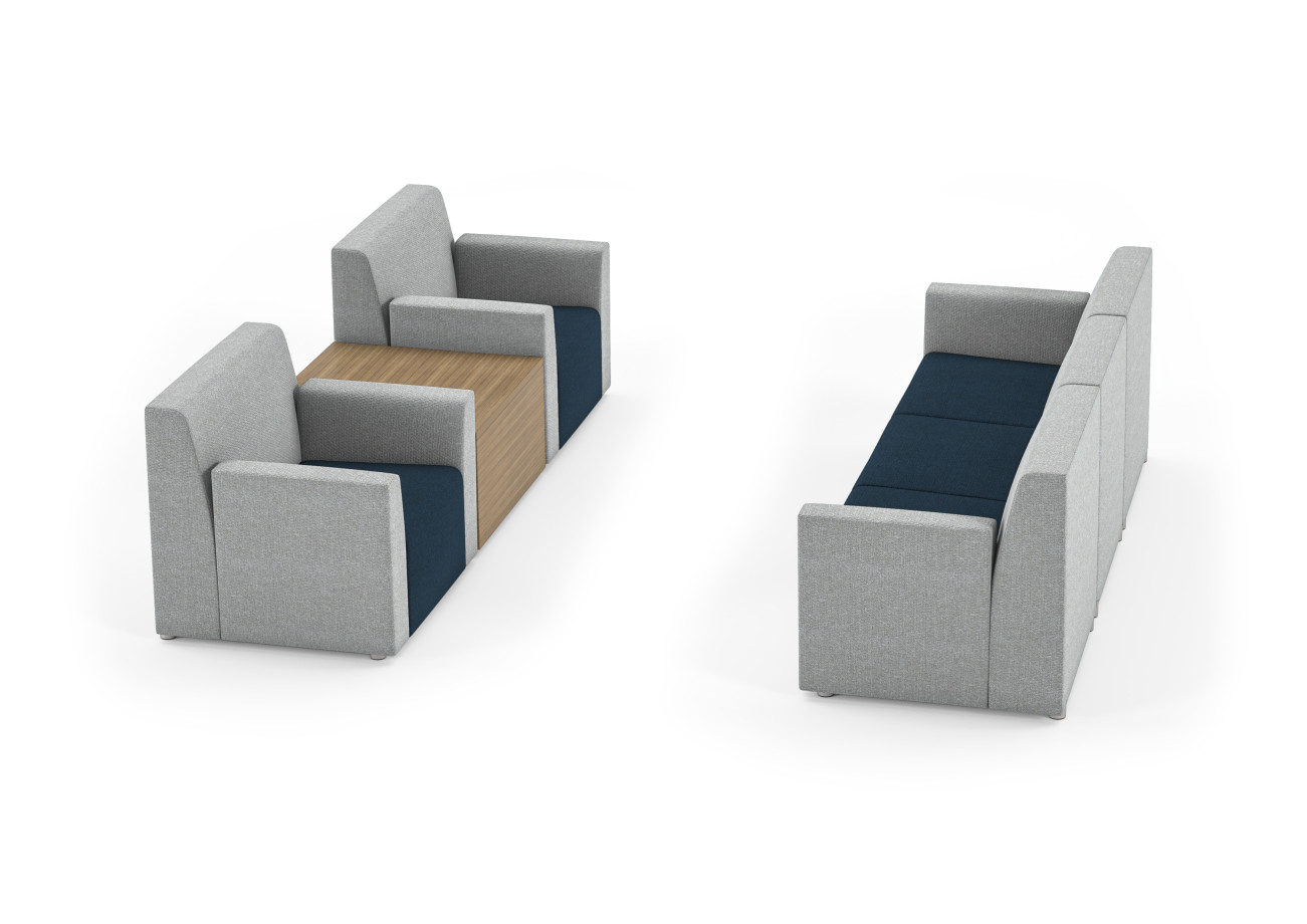 Preview of Hakr Clubs with Table and Modular Sofa