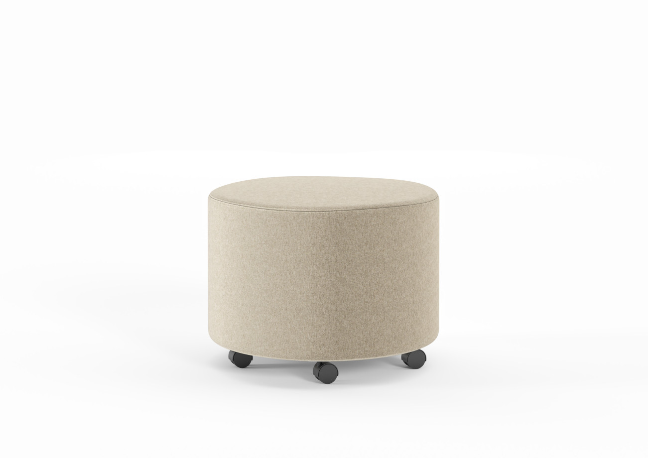 Preview of Hakr 24” Mobile Round Ottoman