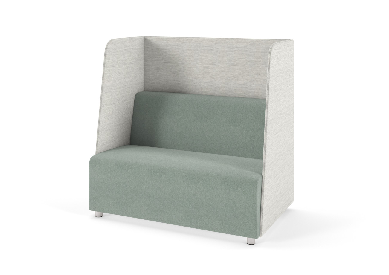 Preview of Hakr 2 seater privacy lounge, 3/4 view