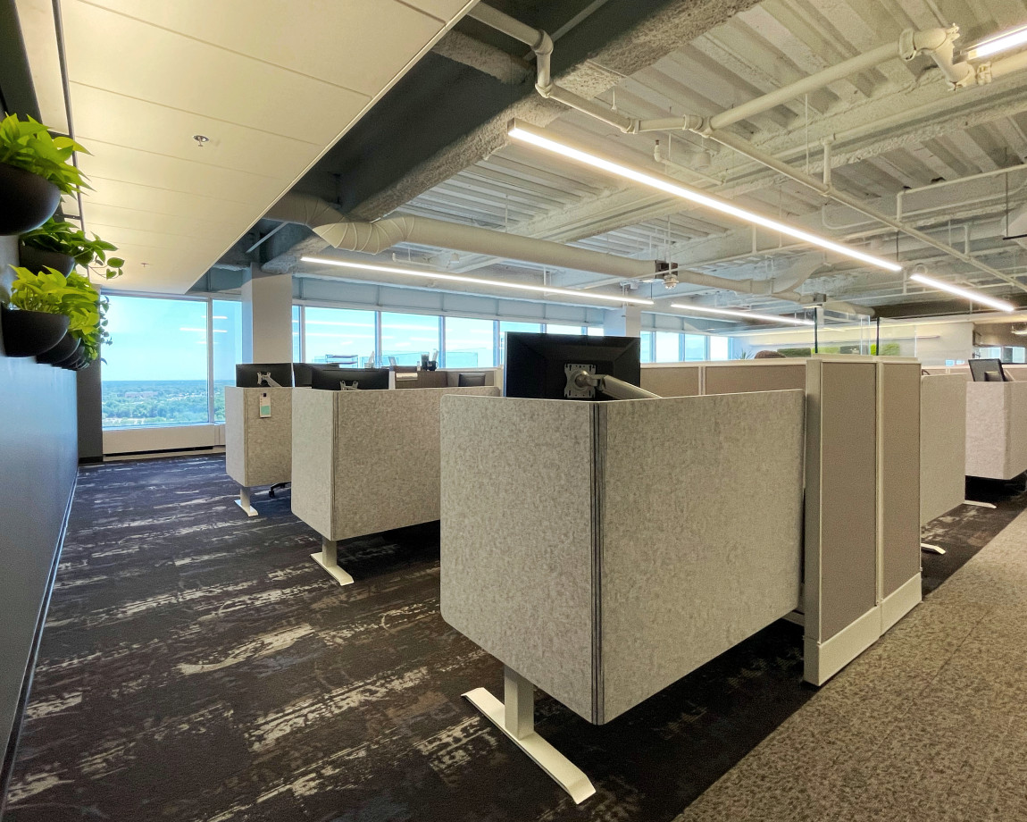 Preview of Client Space: Divi with Height Adjustable Tables and L-Wrap PET Screens