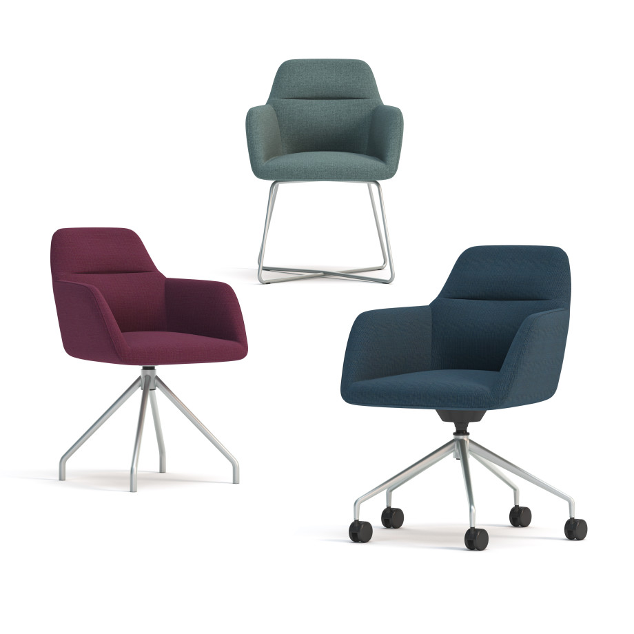 Preview of Juggle Guest Seating shown in three base options