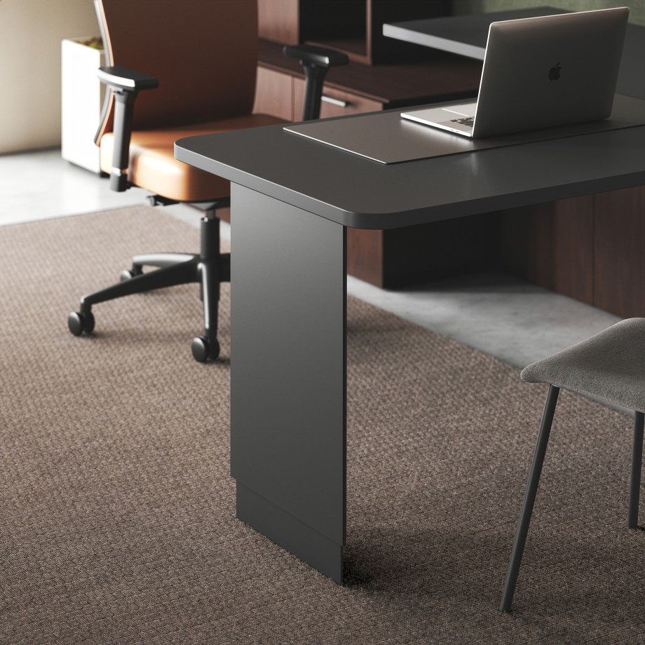 Preview of Calibrate, Telescoping End Panel Base, Height Adjustable Table, Natick Executive, Itzee Side