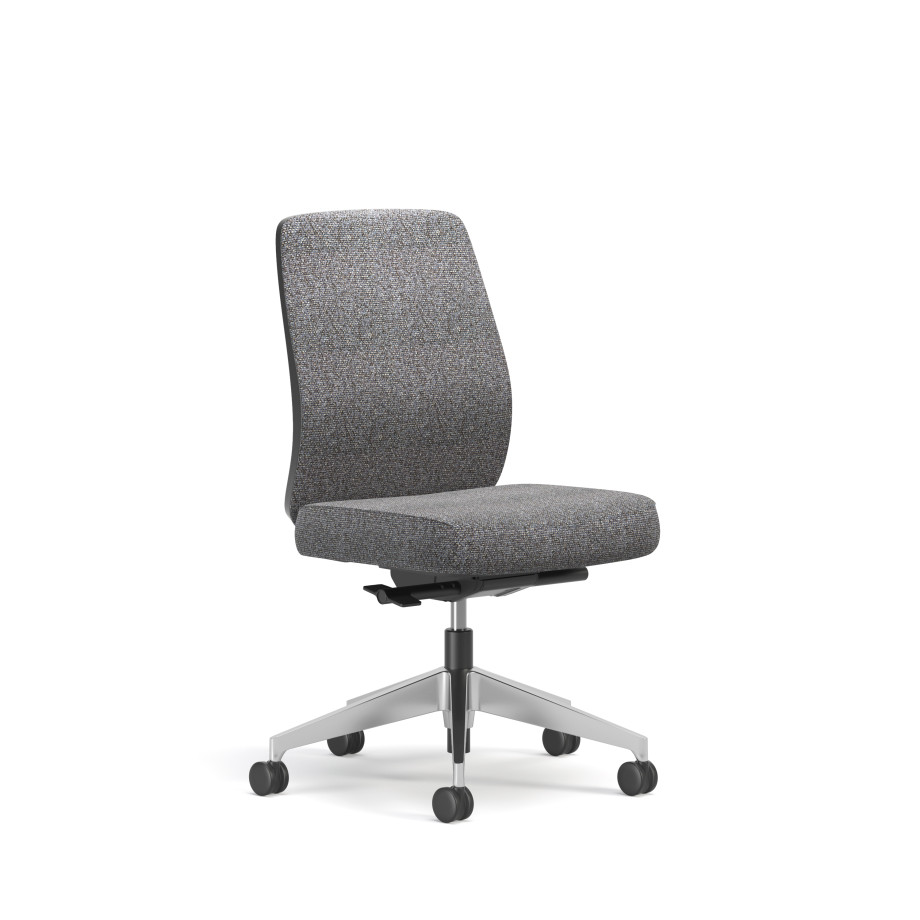 Preview of Bolton, Task Chair, Mid-Back, Upholstered, No Arms, 3/4 View