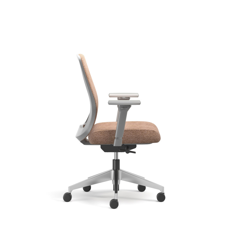 Preview of Bolton, Task Chair, Mid-Back, Upholstered, Side View