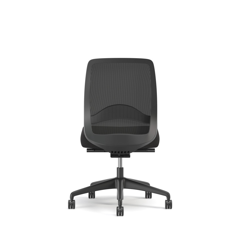 Preview of Bolton, Task Chair, Mid-Back, Mesh, Lumbar, No Arms, Back View