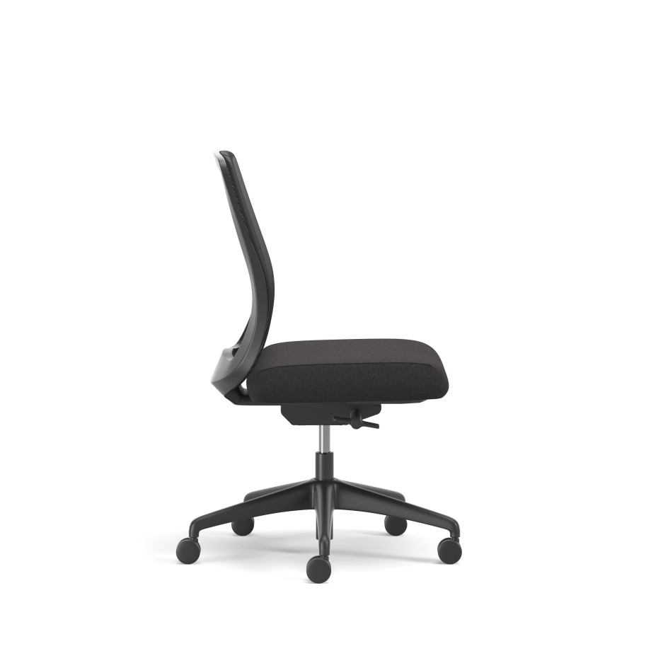 Preview of Bolton, Task Chair, Mid-Back, Mesh, Lumbar, No Arms, Side View