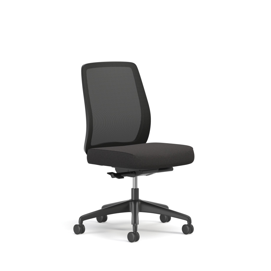 Preview of Bolton, Task Chair, Mid-Back, Mesh, No Arms, 3/4 View