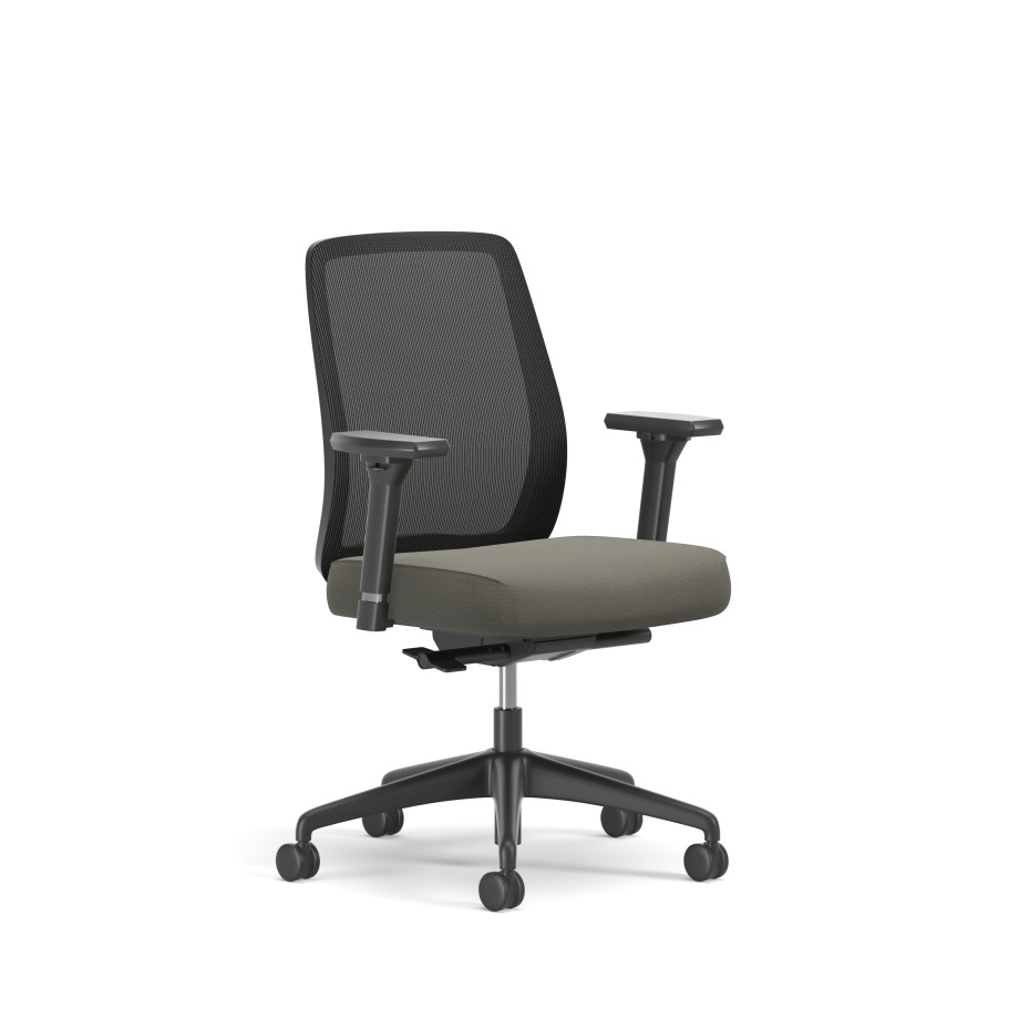 Preview of Bolton, Task Chair, Mid-Back, Mesh, 3/4 View