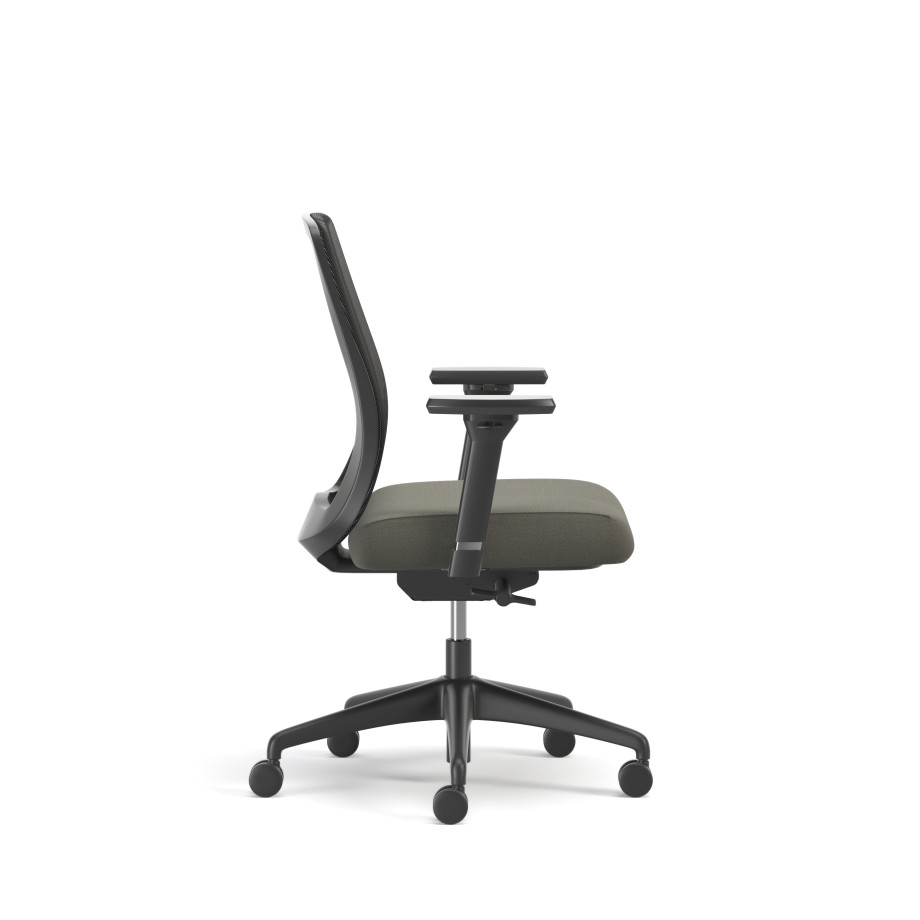Preview of Bolton, Task Chair, Mid-Back, Mesh, Side View
