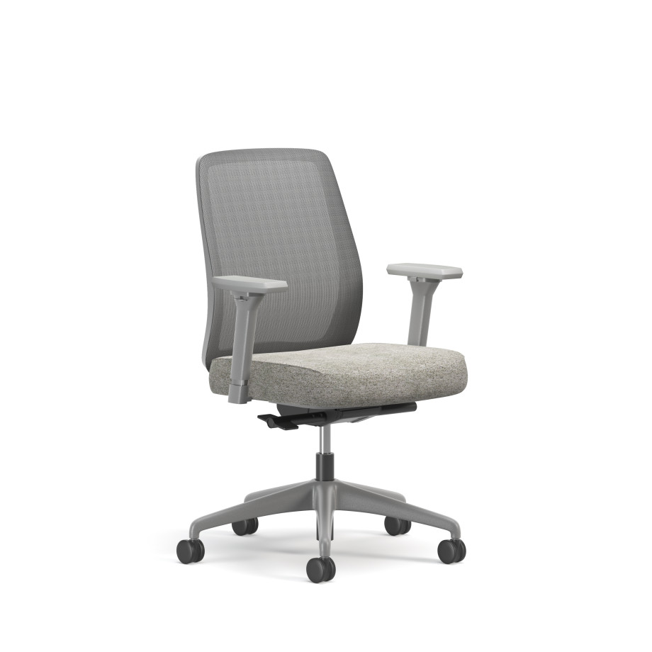 Preview of Bolton, Task Chair, Mid-Back, Mesh, 3/4 View