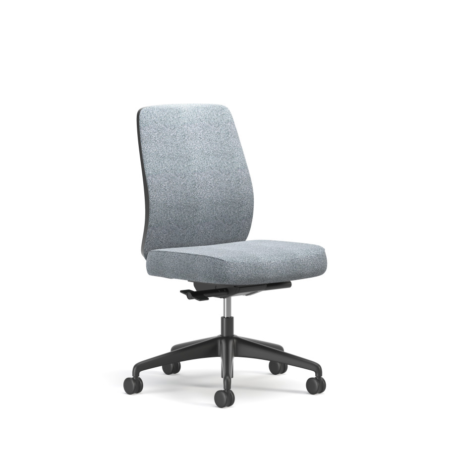 Preview of Bolton, Task Chair, Mid-Back, Upholstered, No Arms, 3/4 View